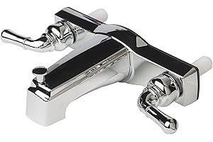 Laguna Brass 3310CP Mobile Home Two Handle Non-Metallic 8" Tub Shower Diverter, Chrome Finish