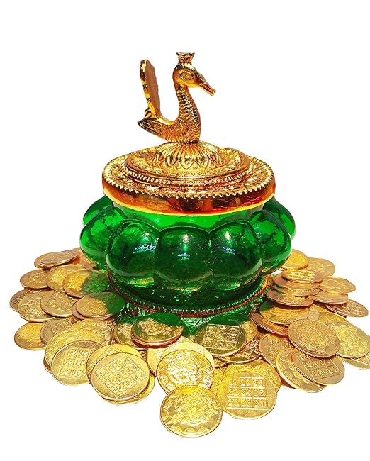 Buy jds Jewellery akshaya kubera Lakshmi Pot with 108 Pooja Coins