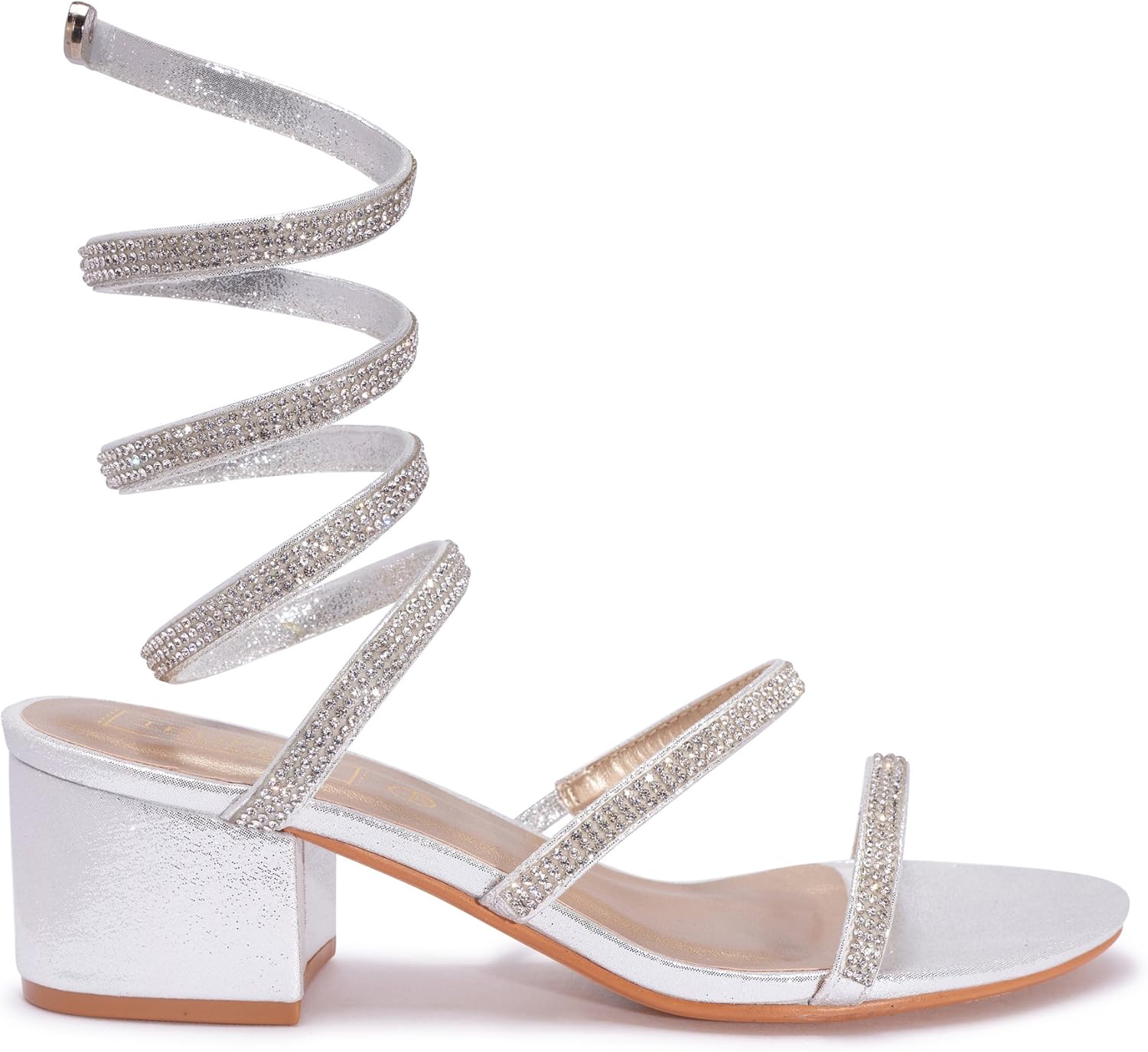 sparkly wrap around heels