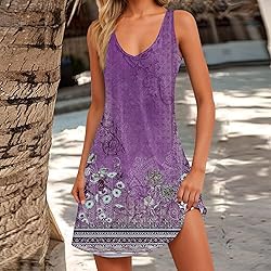 Seniors Sun Dresses for Women 2025 Vacation