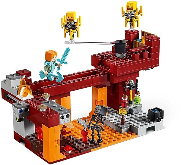 LEGO MINECRAFT THE BLAZE BRIDGE 21154 BUILDING KIT (370 PIECES)