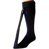 PowerStep UltraStretch Plantar Fasciitis Night Splint, Adjustable Plantar Fasciitis Brace, Plantar Fasciitis Relief, Achilles Tendonitis Support, Gentle Stretch Compression Sock for Heel &amp; Foot Pain, Regular (Black)