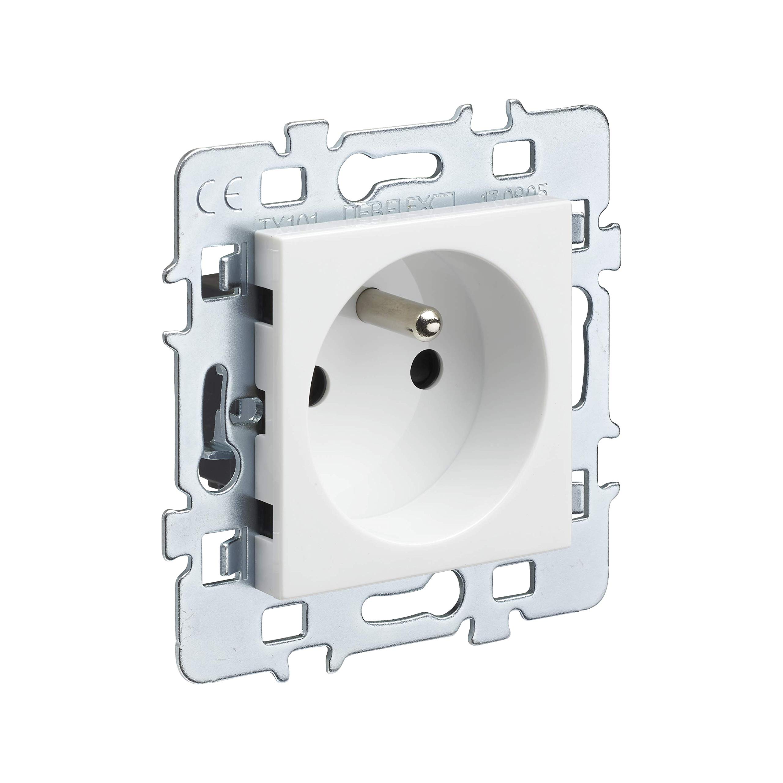 Debflex 742924 Casual – Mechanism 2P+T + White Cover + Metal Bracket