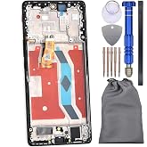Display Screen Touch Digitizer with Screen Frame for Honor X9a Black 6.67