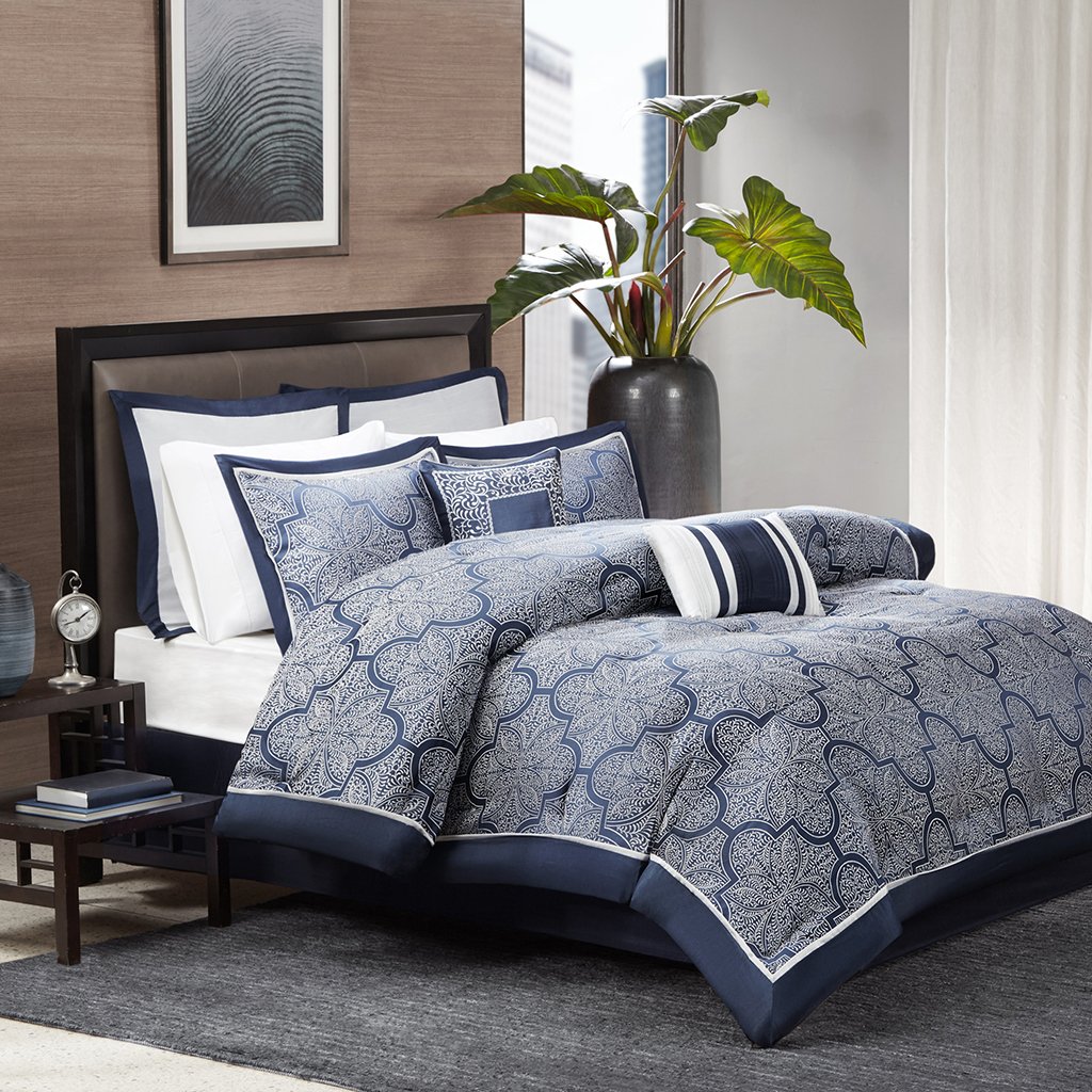 Madison Park Medina Comforter SetCasual Jacquar Damask Design All