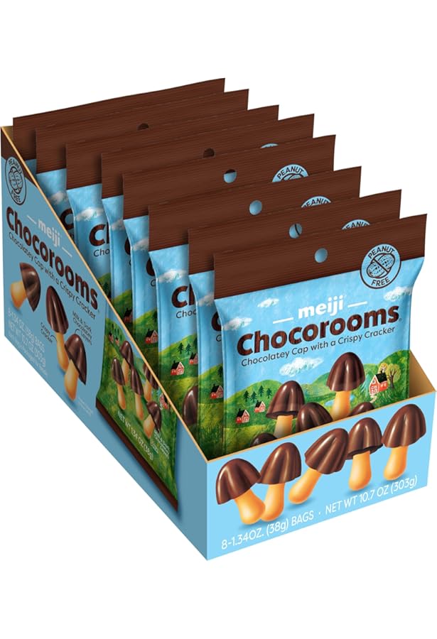 Amazon.com: Japanese Chocolate Mushrooms Kinoko No Yama 2.61oz(74g