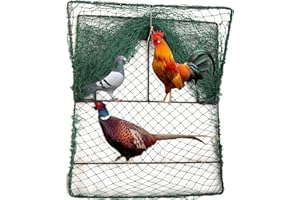 NUHUI Large Spring Domestic Bird Trap Dird Chicken Hawk Net Trap Wild Turkey Traps Outdoor Animal Camping Hunting Cage Tools,Enhanced Edition 24x20 Inches