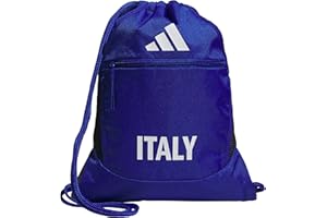 adidas Unisex Adult Italy Stadium Sackpack, Bold Blue/White, One Size Fits All