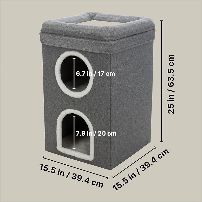 Torre Rascador Saul, 64 cm, Gris, para Gatos