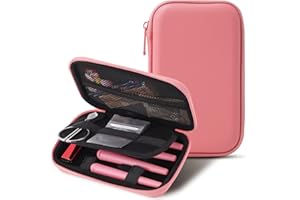 Marvero Smell Proof Bag, Smell Proof Stash Bag with 4 KS Tubes Odor Proof Bag, Smell Proof Bags For Travel, Smell Proof Bag Fit in Pocket and Gift for Men/Women (Pink)