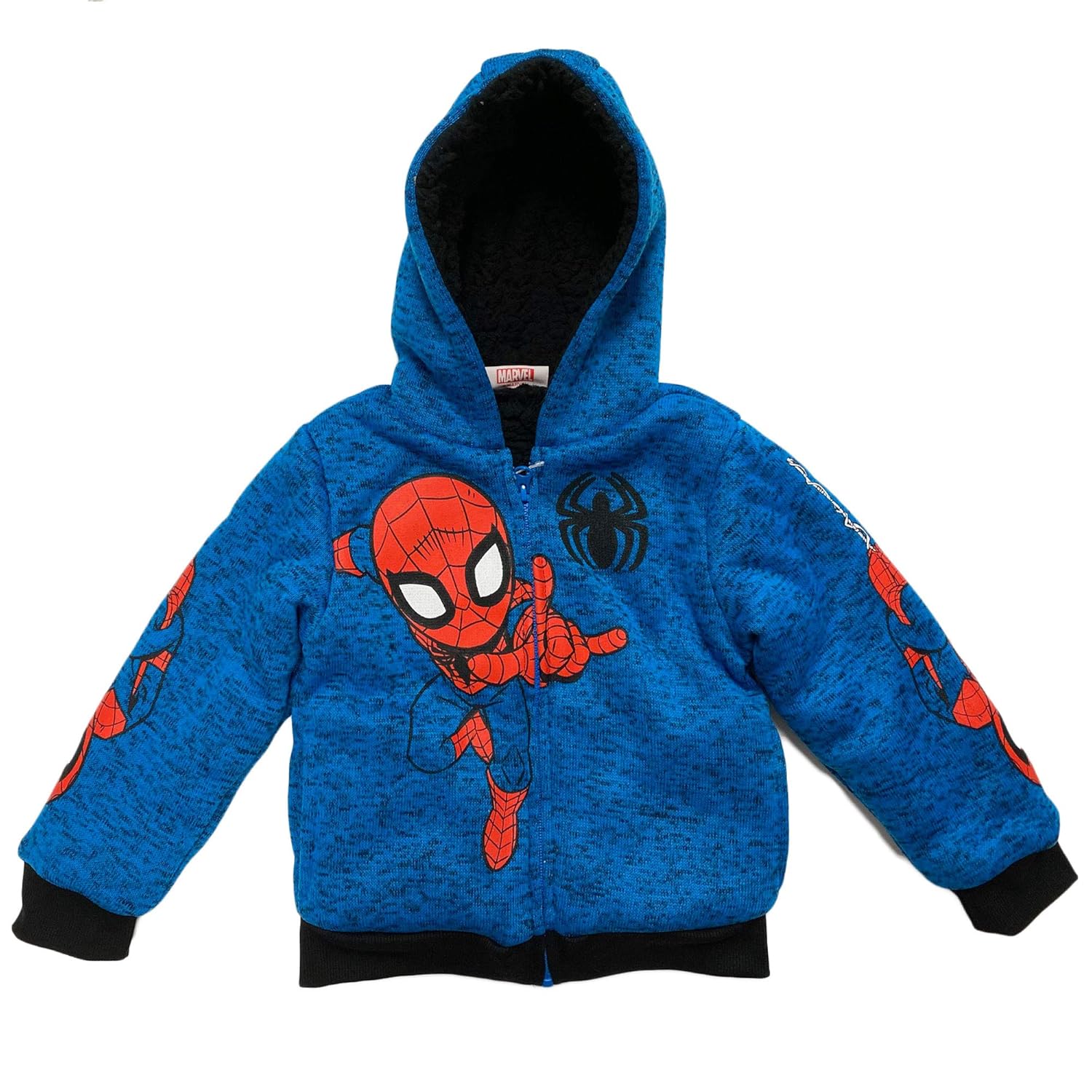 SpiderMan Toddler & Little Boys Sherpa Fleece Hoodie (3T Blue) Amazon