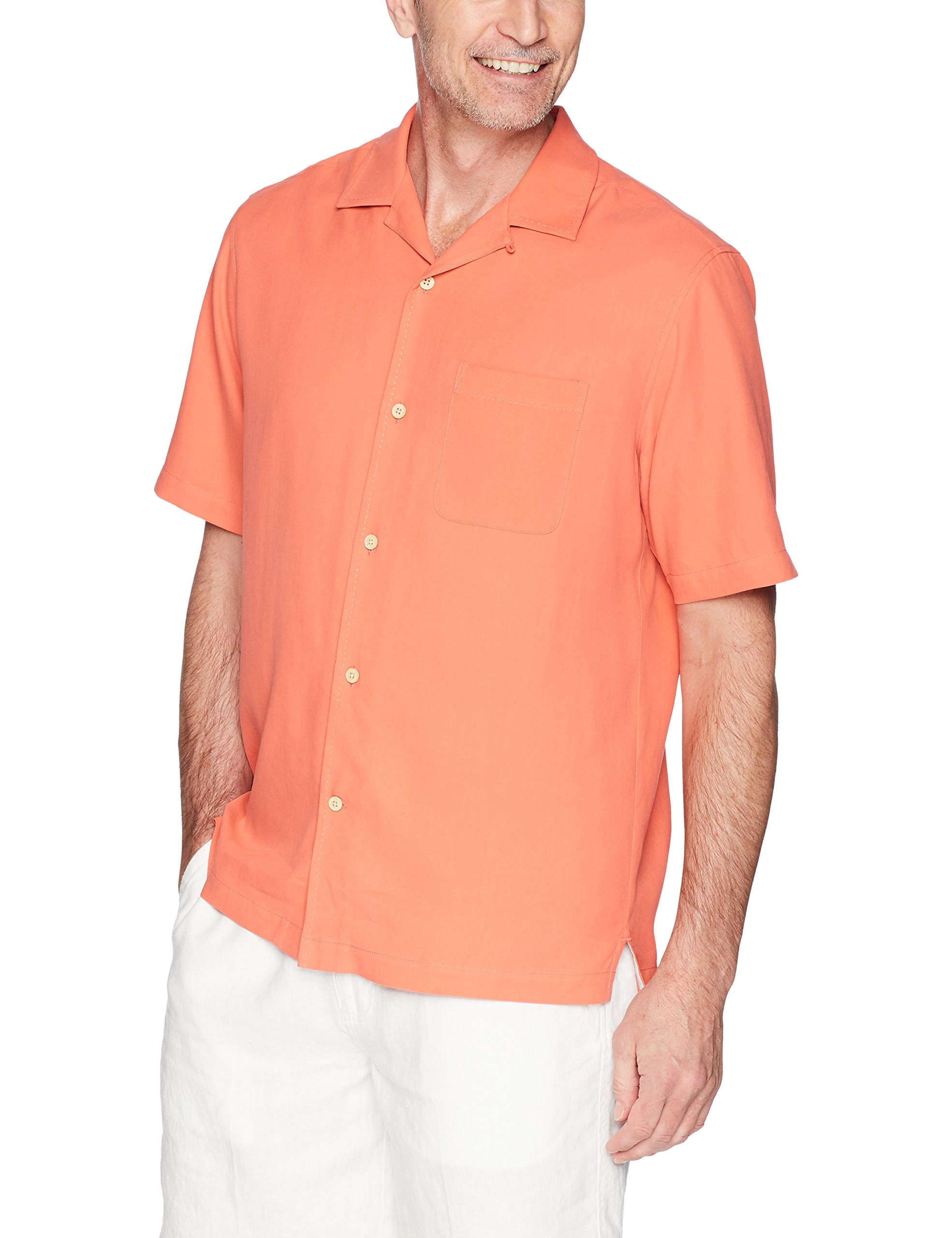 28 Palms Men's RelaxedFit 100 Silk Camp Shirt, A Choose SZ/color eBay