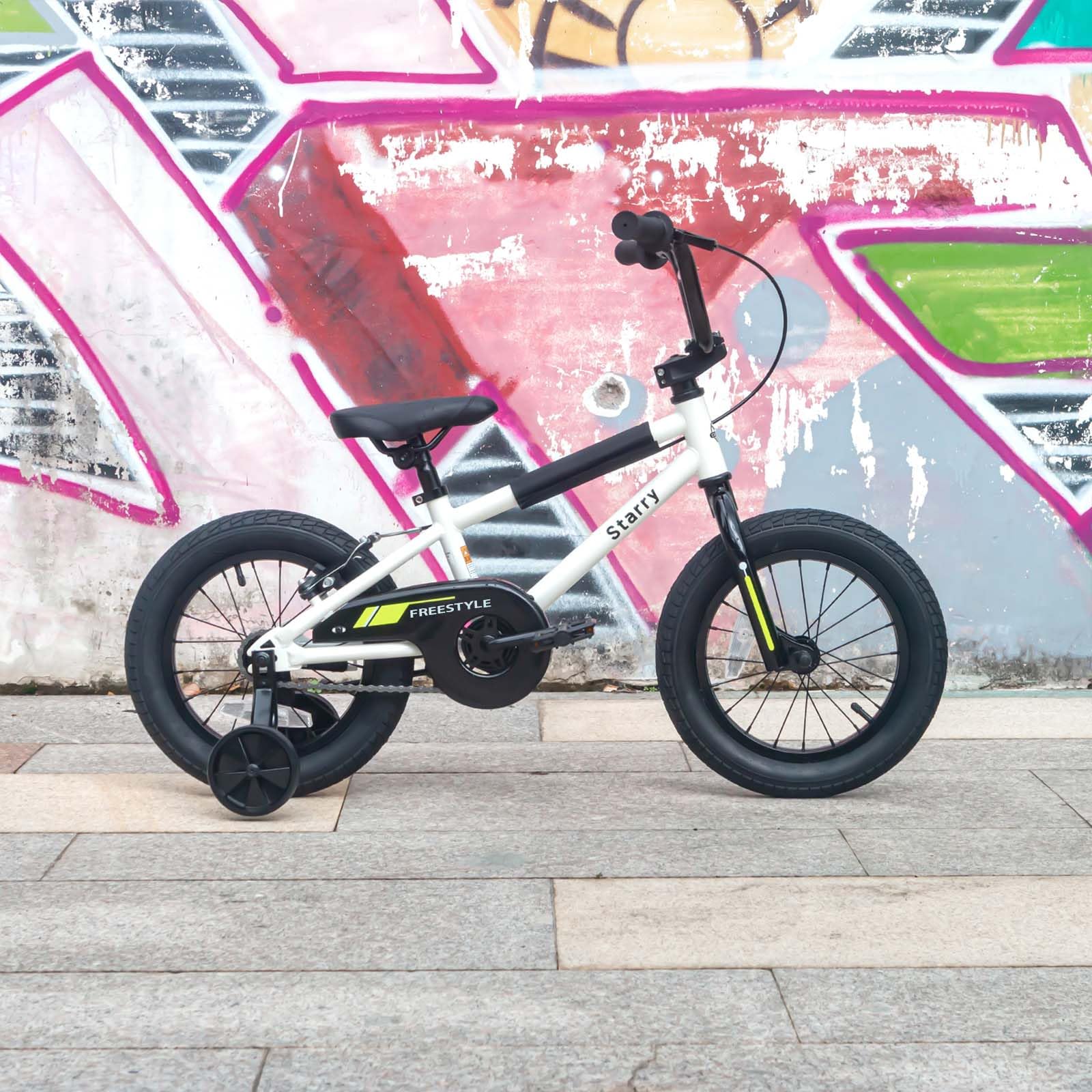 cubsala 12 14 16 18 Inch Kids Bike BMX Style Bicycle with Training Wheels Coaster Brake for 1-10 Years Old Toddlers Boys Girls Multiple Colors