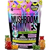 Next-Gen Mushroom Gummies with Ashwagandha and L Theanine - 10x Mushroom Supplement with Shilajit - Mushroom Nootropic Lion’s Mane Gummies - Immune, Brain Support & Chill Mushroom Complex Gummy