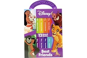 Disney: Lion King, Moana, and more! - Best Friends My First Library Board Book Block 12-Book Set - PI Kids