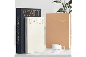 INNOICCO Aesthetic Decorative Books - Coffee Table Books Decor - Faux Decor Book Storage Box for Decoration - Set of 3 Linen Fake Book for Home Table Decor - Bookshelf Decors Photo Storage Keepsake Box