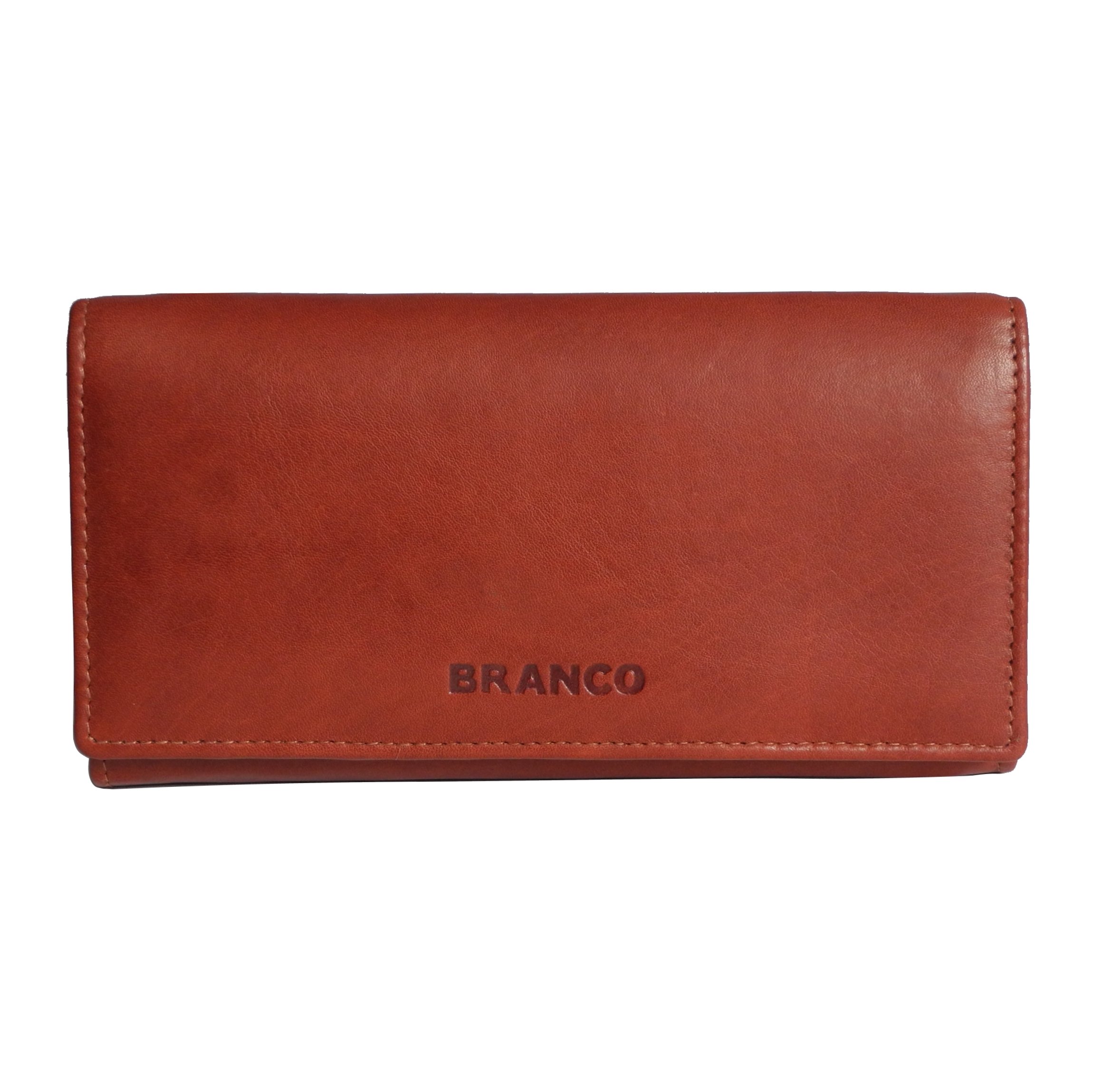 Zmoka Branco Leather Long Format Women's Purse, Leather Purse, Very Fine, Smooth, Silky Soft Leather in Various Colours, brown (Brown) - 0