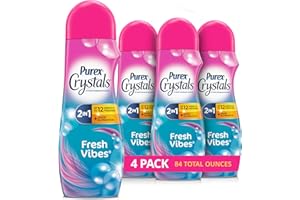 Purex Crystals In-Wash Fragrance and Scent Booster, Fresh Vibes, 21 Ounce, 4 Count