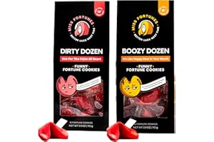 MISS FORTUNES BETTER LUCK NEXT TIME Miss Fortunes, Funny Fortune Cookies, The Two-Pack Shakur (Multi-pack of 2 Dozen Cookies) (Dirty Dozen + Boozy Dozen), 24.0 Count