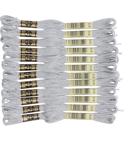 Amazon.com: DMC 6-Strand Embroidery Cotton Floss, Dark Pewter Grey