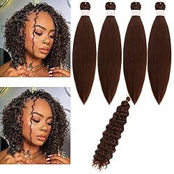 Brown Boho Braiding Hair Curly Braiding Hair for