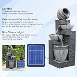 BTGGG Solar Water Fountain Rockery Garden Light 19x51 cm Outdoor Feature view 4