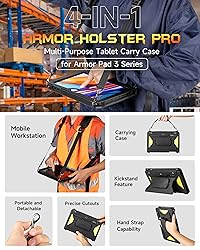 Ulefone Armor Pad 3 Pro Tablet Carry Case, 4-in-1