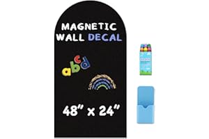 HeatPomelo Arch Magnetic Wall Decal - 48" x 24" Matte Finish Chalkboard Sticker for Wall - Magnetic Board for Playroom, Home 