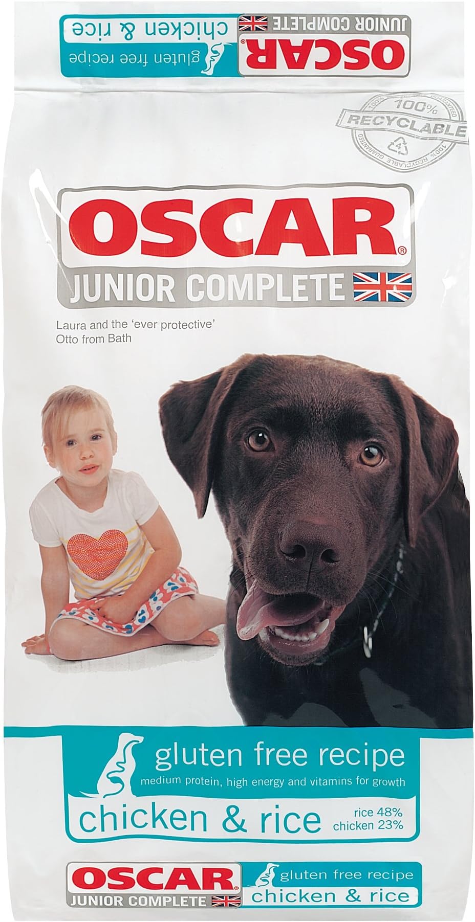 OSCAR Junior Chicken & Rice 7kg Complete Dry Dog Food