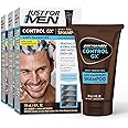 Just For Men Control GX Grey Reducing Anti-Dandruff Shampoo, Gradual Hair Color, Controls Dandruff with Zinc Treatment, 4 Fl 