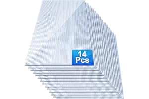 Fuairmee 4mm 14 Pcs Upgrade Polycarbonate Greenhouse Panels Set (4' X 2'X 0.16'') Twin-Walled Polycarbonate Panels for Greenhouse Plant Stand Roof with 100pcs Greenhouse Accessories