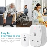 HBN Wireless Remote Control Plug Socket 13A 3120W Switch 30m Range 1 Pack view 7