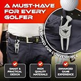 SWIFTEE Golf Divot Pitch Mark Repair Tool 7 in 1 Pearl Silver Gift Box view 8