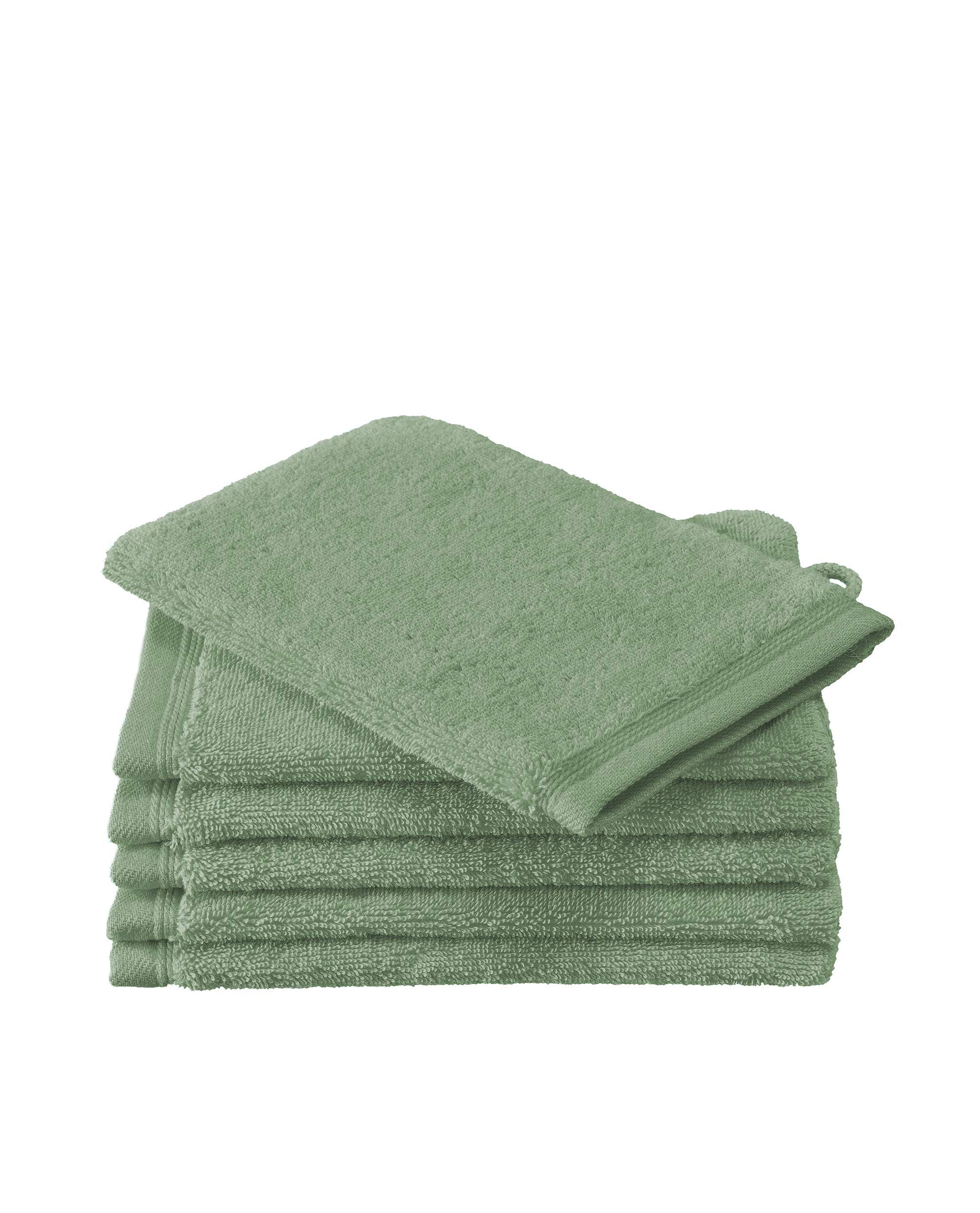 De Witte Lietaer Contessa Toilet Gloves, Cotton, Sea Green, 6 Gloves