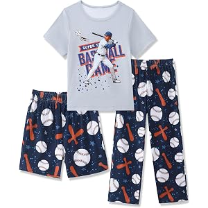 Mikrdoo Boys 3-Piece Soft Knit Pants Set, Stretchy Outfit for Kids 4-14 Y | Crafted from soft stretch knit fabric, flexible e