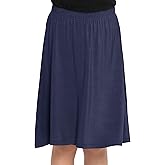 STRETCH IS COMFORT Youth Girls Flowy A-Line Skirt Knee Length and Ankle Length | Kids | Sizes 4-16
