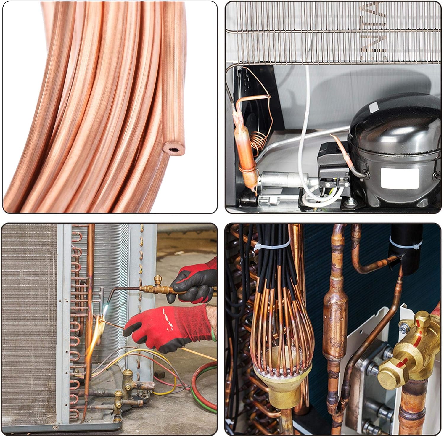 sourcing map Refrigeration Tubing 1.6mm OD x 0.6mm ID x 19.5Ft Length Copper Tubing Coil - Image 5