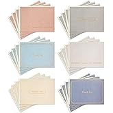 Hallmark Thank you Cards Assortment, Gold Foil Solids (24 Thank You Notes with Envelopes)