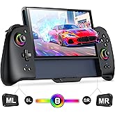 Switch 2 Controller (Not for All Switch 1) – Hall Effect Joysticks & Enhanced Grip – One Piece Switch Joypad Replacement Switch 2 Pro Controller with 8-Color RGB Lighting, Turbo, Macros, KeyLinker App