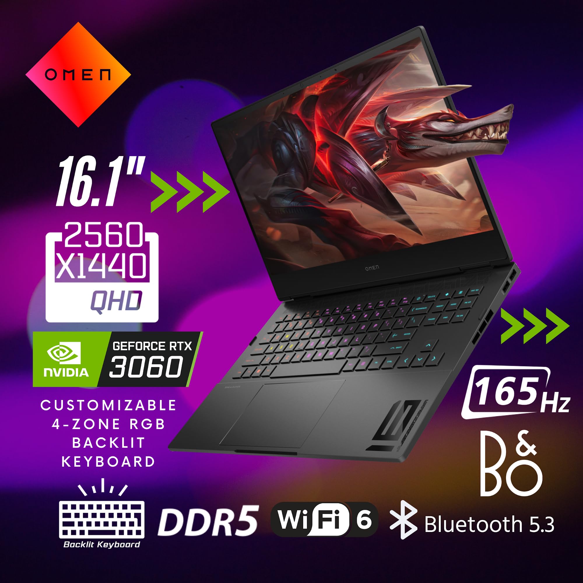 HP OMEN 16 Gaming Laptop, 16.1