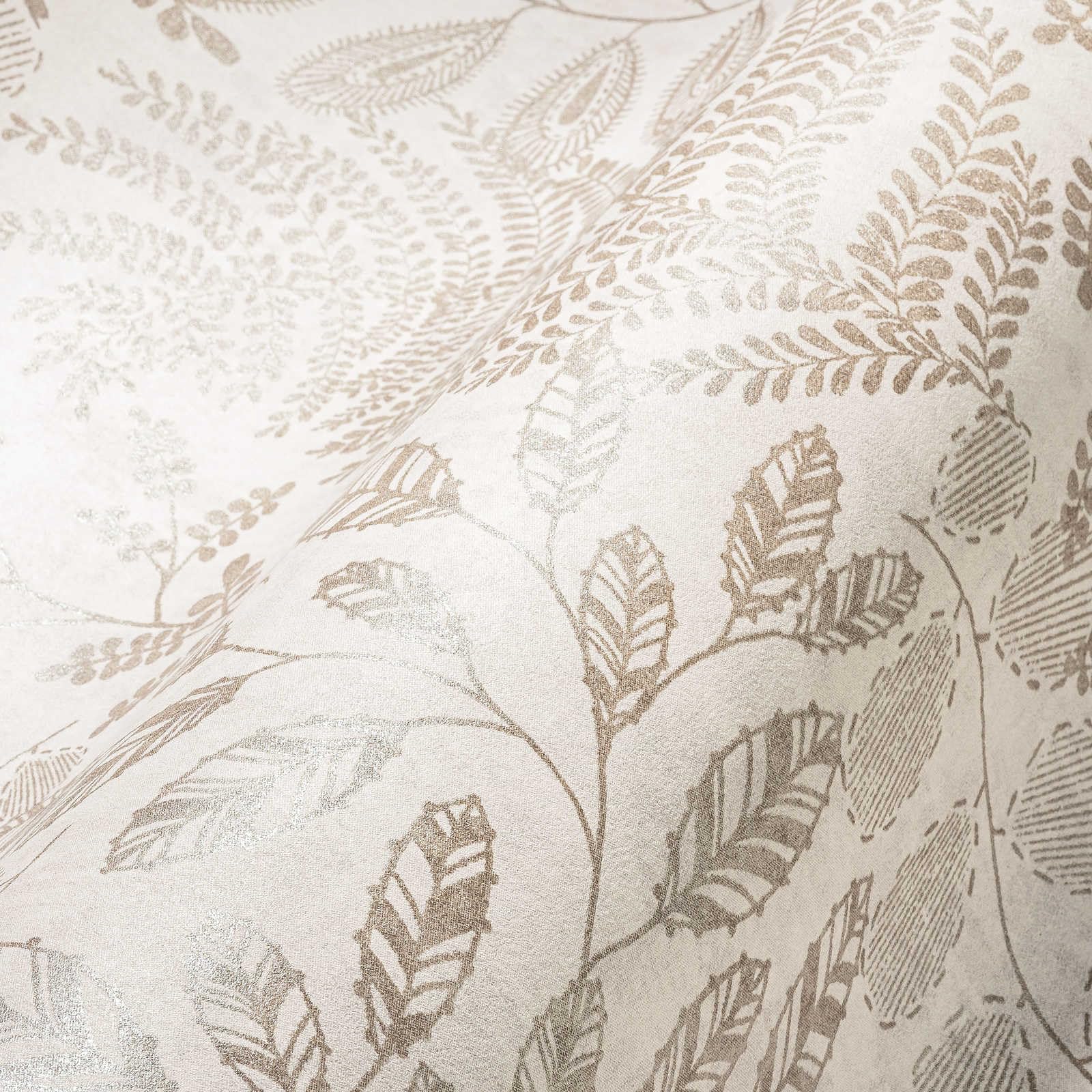 A.S. Création The Bos 388302 Non-Woven Wallpaper Floral Creme Gold 10.05 m x 0.53 m Made in Germany