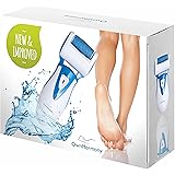 Electric Callus Remover: Rechargeable Electronic Foot File CR900 by Own Harmony (Powerful Motor) Best Pedicure Tools w 3 Rollers Professional Pedi Feet Care Sander for Cracked Heels and Hard Skin