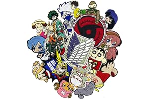 HIESPU STORE 18pcs Mixed Anime Movie Film Halloween Costume Cosplay Embroidered Iron On Patches