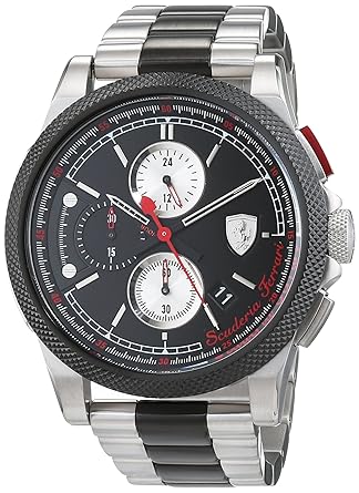 Scuderia Chronograph Black Dial Mens Watch-0830329