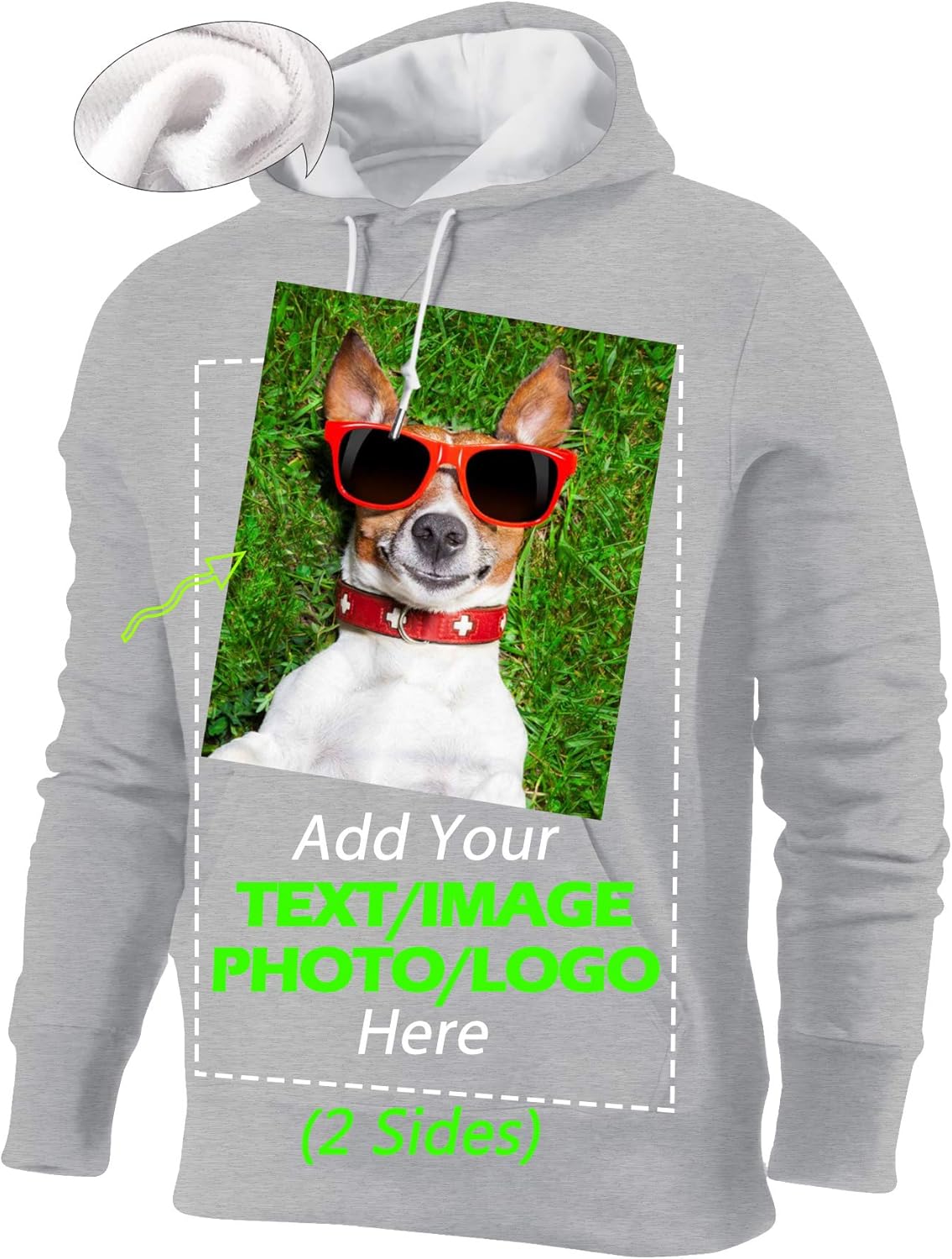 custom multi color hoodie