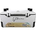 COHO 165QT Ice Chest, Heavy Duty, High Performance Insulated Cooler with Fish Ruler, Removable Threaded Cup Holders, Magnetic Disc, Tie Down Loop, Easy Access Hatch