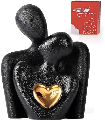 Statue Couple En Bois Statue De Couple En Bois, Figurine Abstraite 2D Faite à La Main Pour Table, étagère, Buffet, étude, Salon Sculpture Abstraite Amour