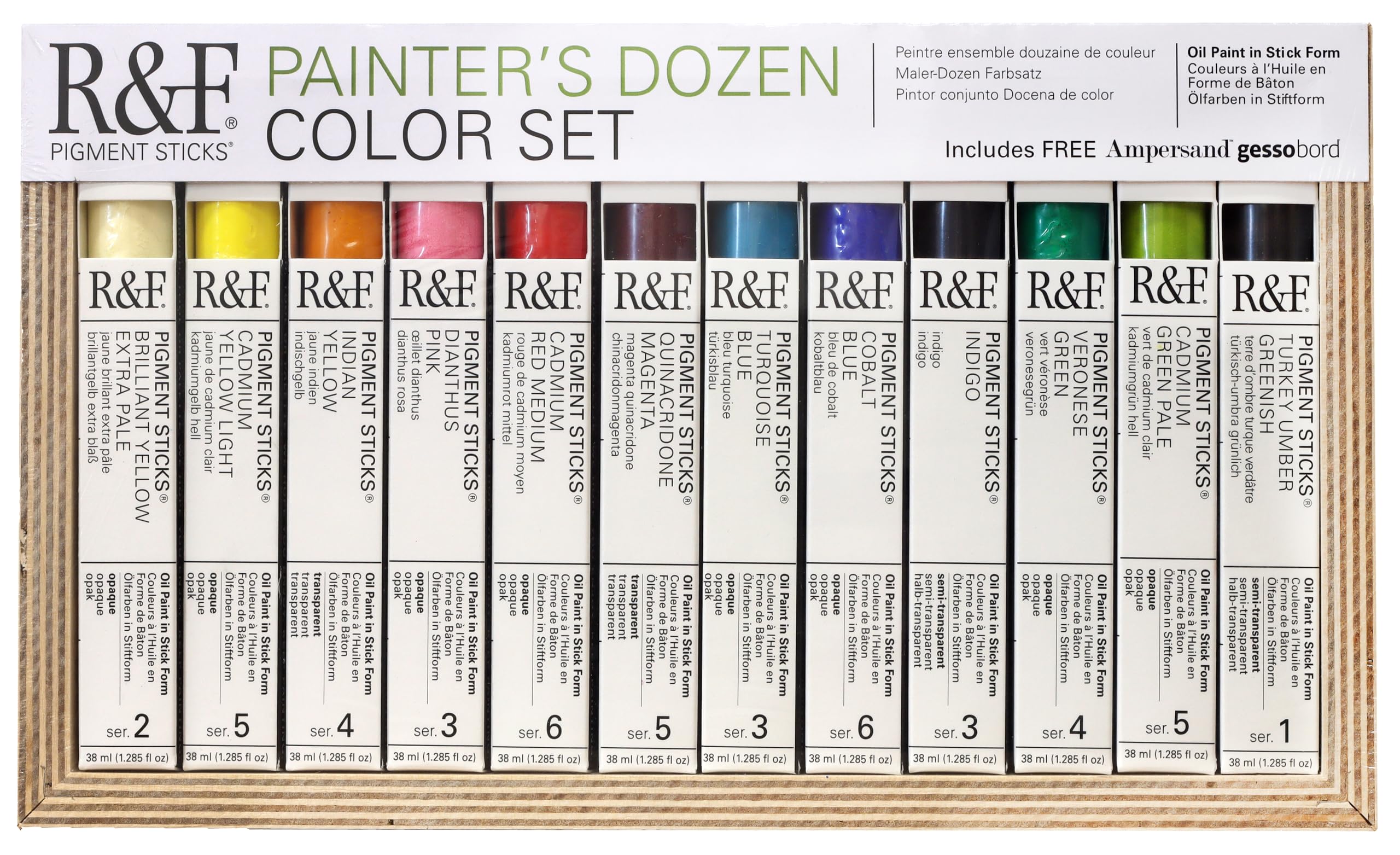 R&F Pigment Stick Painter's Dozen Set