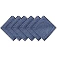 DII Solid Napkin Set Collection, 20x20, Denim, 6 Piece