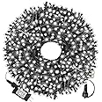 XTF2015 105ft 300 LED Christmas String Lights, End-to-End Plug 8 Modes Christmas Lights - UL Certified - Outdoor Indoor Fairy Lights Christmas Tree, Patio, Garden, Party, Wedding, Holiday (Cool White)
